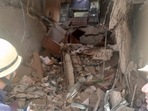 The debris after the slab of the sixth floor of the building collapsed to the ground floor in Nerul, Navi Mumbai. The debris after the slab of the sixth floor of the building collapsed to the ground floor in Nerul, Navi Mumbai. 