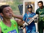 Shoaib Akhtar; Sachin Tendulkar with Shahid Afridi Shoaib Akhtar; Sachin Tendulkar with Shahid Afridi