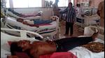 The injured at ICU at RIMS on Saturday. (HT photo) The injured at ICU at RIMS on Saturday. (HT photo)