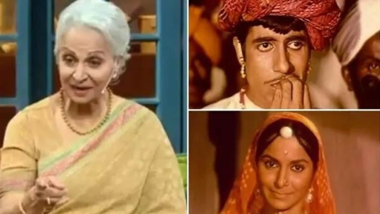 When Amitabh Bachchan recalled Waheeda Rehman fainting during a ...