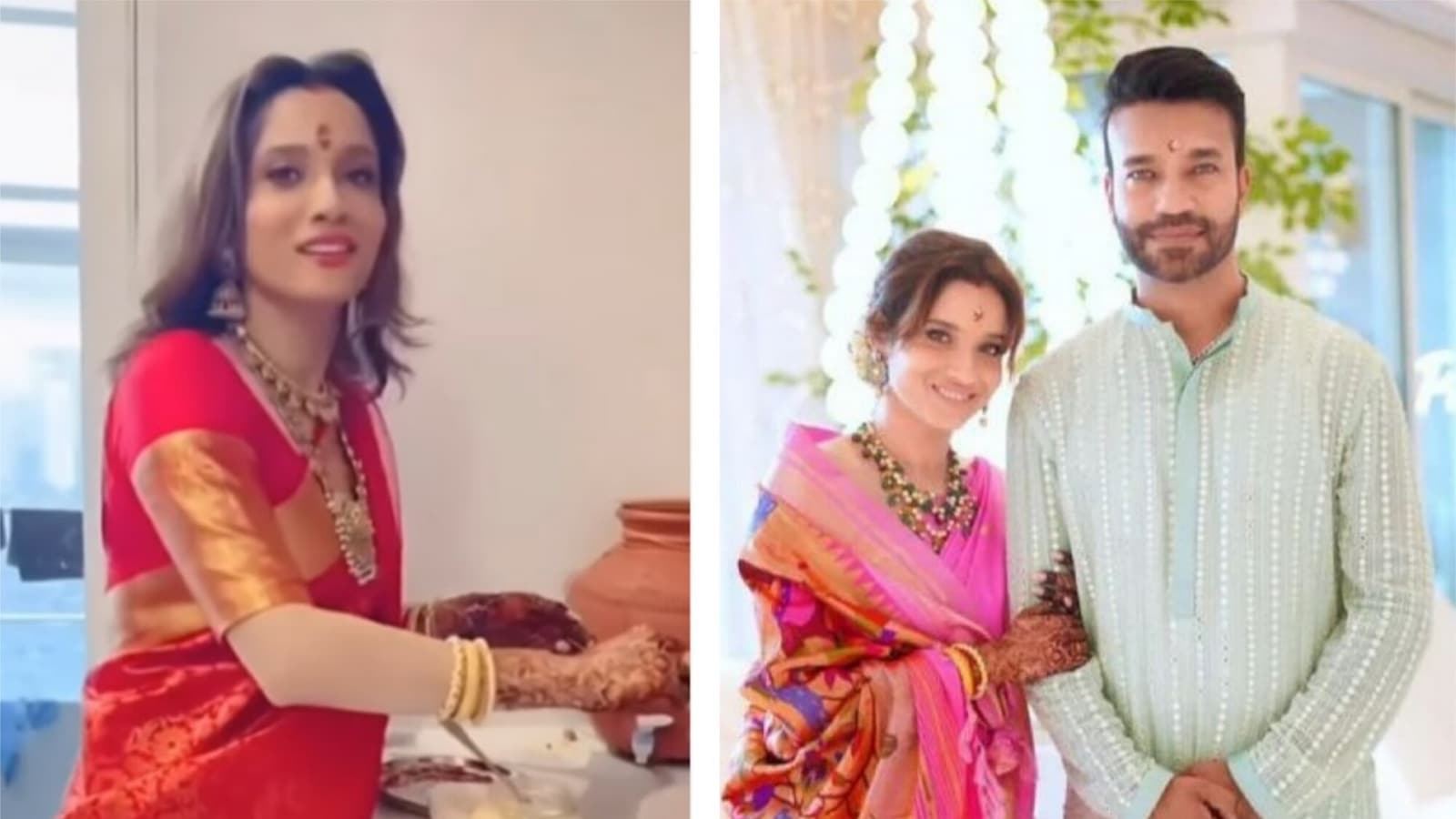 Ankita Lokhande moves to another house, makes halwa in new kitchen for griha pravesh ceremony