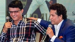 Sachin Tendulkar (R) and Sourav Ganguly