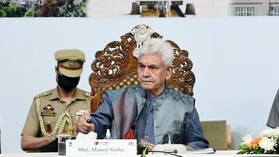 Target killings in the Valley were an act of desperation on part of the militants to provoke security forces to commit a mistake so that people can hit the streets in protest, Jammu and Kashmir Lieutenant Governor Manoj Sinha said on Saturday. (ANI file photo)