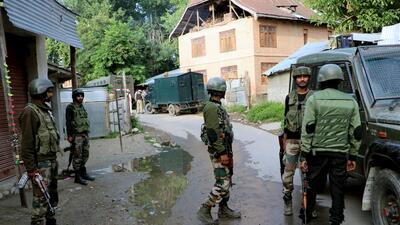 A Hizbul Mujahideen (HM) terrorist was killed in an encounter with security forces in Kulgam district of Jammu and Kashmir on Saturday, even as another gunfight broke out in Pulwama, police said. (ANI)