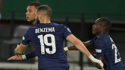 Kylian Mbappe (left) (AP) Kylian Mbappe (left) (AP)
