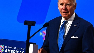 US President Joe Biden addresses a plenary session of the 9th Summit of the Americas in Los Angeles, California. (File) (AFP) US President Joe Biden addresses a plenary session of the 9th Summit of the Americas in Los Angeles, California. (File) (AFP)