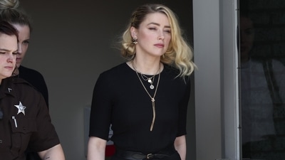 Amber Heard departs the Fairfax County Courthouse on June 1, 2022 in Fairfax, Virginia. (AFP) Amber Heard departs the Fairfax County Courthouse on June 1, 2022 in Fairfax, Virginia. (AFP)