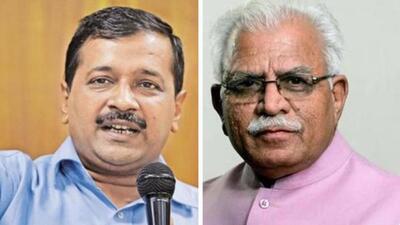 Delhi chief minister Arvind Kejriwal on Friday appealed to the Haryana government to provide more water for Delhi ‘on humanitarian grounds.’ (File Photos) Delhi chief minister Arvind Kejriwal on Friday appealed to the Haryana government to provide more water for Delhi ‘on humanitarian grounds.’ (File Photos)