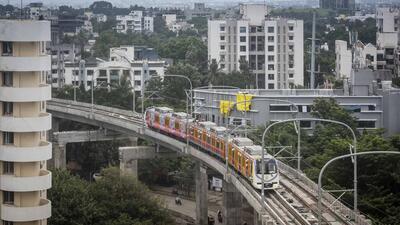 More people have preferred the metro travelling on Vanaz to Garware college (Line 2) route as compared to PCMC and Phugewadi (Line 1). (HT FILE PHOTO) More people have preferred the metro travelling on Vanaz to Garware college (Line 2) route as compared to PCMC and Phugewadi (Line 1). (HT FILE PHOTO)