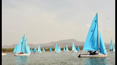 NDA inland sailing contest in the waters of Khadakwasla lake (HT PHOTO) NDA inland sailing contest in the waters of Khadakwasla lake (HT PHOTO)