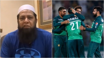 Inzamam-ul-Haq; Pakistan team (YouTube/AP) Inzamam-ul-Haq; Pakistan team (YouTube/AP)