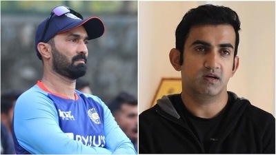 Dinesh Karthik; Gautam Gambhir (BCCI/Twitter) Dinesh Karthik; Gautam Gambhir (BCCI/Twitter)