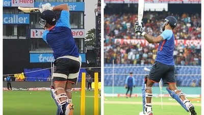 Rishabh Pant and Hardik Pandya get the crowd going Rishabh Pant and Hardik Pandya get the crowd going