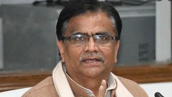 Haryana Congress chief OP Dhankar put out a video on Saturday, thanking BJP-JJP MLAs, Independent legislators and Congress MLA Kuldeep Bishnoi for ensuring the win of Independent candidate Kartikeya Sharma in the Rajya Sabha elections. (HT file photo) Haryana Congress chief OP Dhankar put out a video on Saturday, thanking BJP-JJP MLAs, Independent legislators and Congress MLA Kuldeep Bishnoi for ensuring the win of Independent candidate Kartikeya Sharma in the Rajya Sabha elections. (HT file photo)