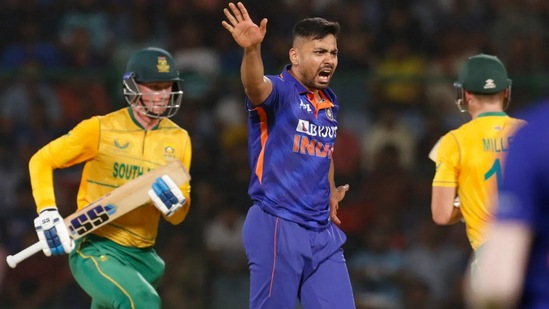 India's Avesh Khan against South Africa in 1st T20I(BCCI)