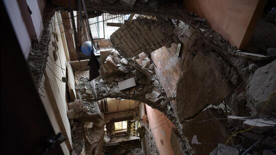 One dead, seven injured as ceiling slabs of multiple flats collapse in ...