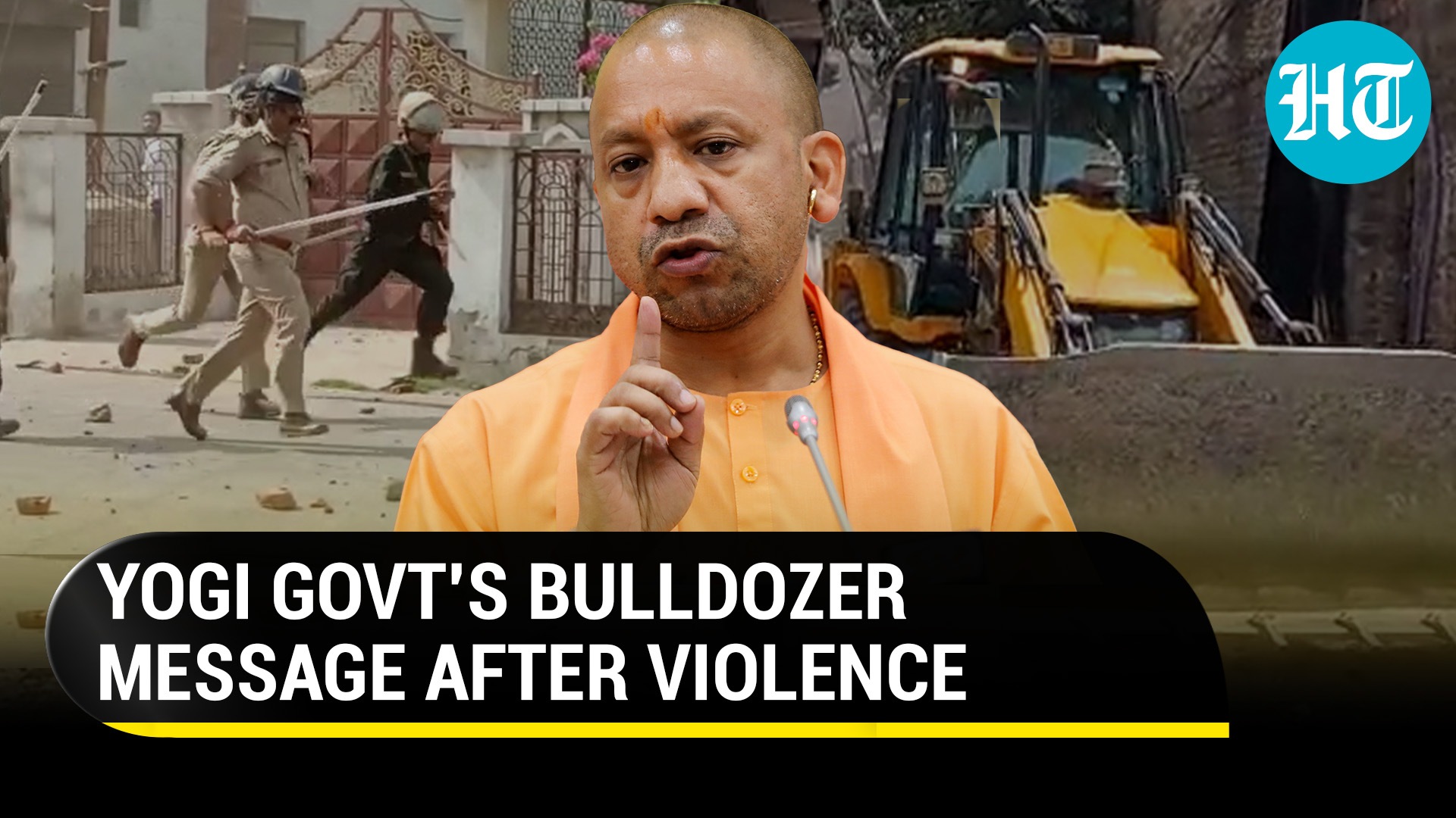 Earlier in the day, Adityanath directed officials to take "strictest" action against those responsible for the violence. (Hindustan Times file image)