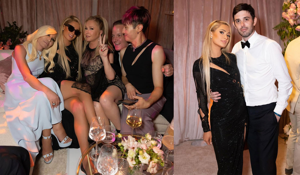 Paris Hilton shared fun pics from Britney Spears wedding on Instagram.&nbsp;