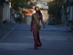 Transgender model Eloa Rodrigues, 29, poses for pictures for AFP in the street outside her house in Rio de Janeiro, Brazil, (AFP) Transgender model Eloa Rodrigues, 29, poses for pictures for AFP in the street outside her house in Rio de Janeiro, Brazil, (AFP)