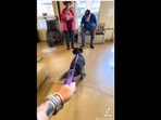 The dog got really excited when it realised that it has been adopted. (adoptingd0gs/Instagram) The dog got really excited when it realised that it has been adopted. (adoptingd0gs/Instagram)