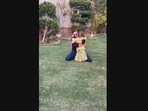 The image, taken from the reunion video posted on Twitter, shows Shahid Afridi and his youngest daughter Arwa.(Twitter/@SAfridiOfficial) The image, taken from the reunion video posted on Twitter, shows Shahid Afridi and his youngest daughter Arwa.(Twitter/@SAfridiOfficial)