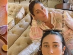 Karisma Kapoor shares pic with sis Kareena Kapoor and of their Sunday lunch.
