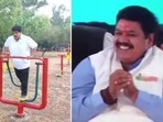 After (L) and before (R) photos of Ujjain MP Anil Firojiya. After (L) and before (R) photos of Ujjain MP Anil Firojiya.
