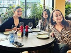 Soni Razdan with Alia Bhatt and Shaheen Bhatt.