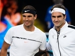 Rafael Nadal with Roger Federer Rafael Nadal with Roger Federer