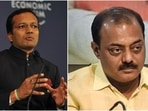 Jindal Group chairman Naveen Jindal (left), former BJP Delhi unit media head Naveen Jindal (right)