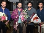 Chiranjeevi turns host for Salman Khan, Kamal Haasan and Lokesh Kanagaraj. Chiranjeevi turns host for Salman Khan, Kamal Haasan and Lokesh Kanagaraj.