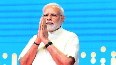 New Delhi, June 09 (ANI): Prime Minister Narendra Modi greets during the inauguration of the Biotech Startup Expo 2022, at Pragati Maidan, in New Delhi on Thursday. (ANI Photo) (Amlan Paliwal) New Delhi, June 09 (ANI): Prime Minister Narendra Modi greets during the inauguration of the Biotech Startup Expo 2022, at Pragati Maidan, in New Delhi on Thursday. (ANI Photo) (Amlan Paliwal)