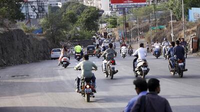 Accident-prone spot at Gangadham road in Pune. (Rahul Raut/HT PHOTO) Accident-prone spot at Gangadham road in Pune. (Rahul Raut/HT PHOTO)