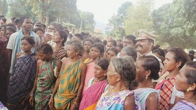 The villagers burnt the dress materials of Maoists and shouted slogans such as ‘Maobadi Murdabad, said the Odisha police. (Sourced) The villagers burnt the dress materials of Maoists and shouted slogans such as ‘Maobadi Murdabad, said the Odisha police. (Sourced)