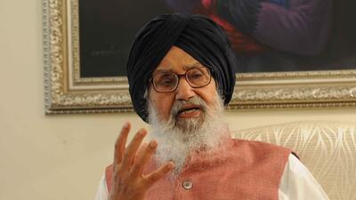 Parkash Singh Badal was admitted to the hospital ‘with a complaint of gastritis and bronchial asthma’.