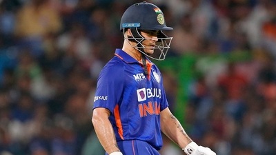 India's Ishan Kishan walks back to the pavilion after getting dismissed during the 2nd T20I match between India and South Africa, at Barabati Stadium in Cuttack&nbsp; (ANI)
