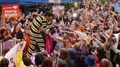 A man fell from the balcony during Harry Style's performance. (REUTERS)