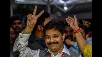 BJP has 106 votes on the basis of which the party can elect the first four candidates as each candidate required 27 votes. (Kunal Patil/HT PHOTO)
