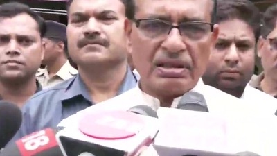 Shivraj Chouhan speaks to reporters. Shivraj Chouhan speaks to reporters. 