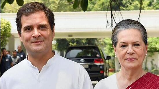 ED has summoned Congress president Sonia Gandhi and senior party leader Rahul Gandhi in a money-laundering case pertaining to the National Herald-AJL case. (PTI) ED has summoned Congress president Sonia Gandhi and senior party leader Rahul Gandhi in a money-laundering case pertaining to the National Herald-AJL case. (PTI)