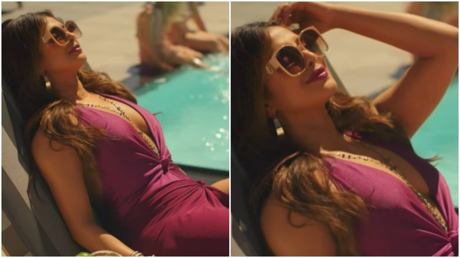 Priyanka Chopra Ki Xxx Video Chudai Video Mein Chalti - Priyanka Chopra chills by the pool in swimsuit and shades in new video.  Watch | Bollywood - Hindustan Times
