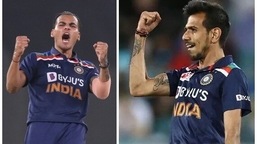 In frame (L-R): Rahul Chahar and Yuzvendra Chahal