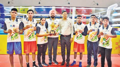 Chandigarh pugilists bagged five medals, including two golds, at the Khelo India Youth Games. (HT Photo)