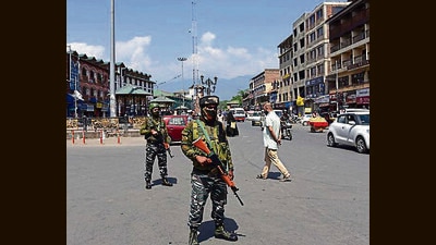 Cops say there has been an increase in the number of local militants killed in gunfights as compared to previous years, which indicates that despite neutralising terrorists, recruitment of youth into terror outfits continues unabated, especially in south Kashmir where most encounters have taken place so far. (HT File) Cops say there has been an increase in the number of local militants killed in gunfights as compared to previous years, which indicates that despite neutralising terrorists, recruitment of youth into terror outfits continues unabated, especially in south Kashmir where most encounters have taken place so far. (HT File)