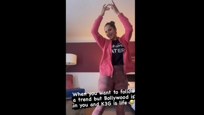 Indian tennis ace Sania Mirza gave a K3G twist to an Instagram dance trend.&nbsp; (mirzasaniar/Instagram)