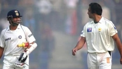 Sachin Tendulkar and Shoaib Akhtar in action (Twitter/File) Sachin Tendulkar and Shoaib Akhtar in action (Twitter/File)
