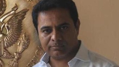 Telangana minister KT Rama Rao has earlier too slammed the BJP. (File Photo) (HT_PRINT) Telangana minister KT Rama Rao has earlier too slammed the BJP. (File Photo) (HT_PRINT)