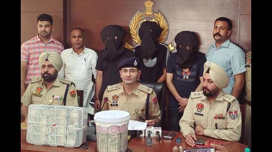 Police have arrested three persons in the case in the case in which a property dealer was robbed of ₹1 crore at gunpoint in Dera Bassi/ (HT File)