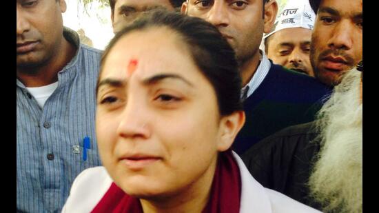 Nupur Sharma seeks time to appear at Bhiwandi police station for remarks against The Prophet. (HT FILE PHOTO)