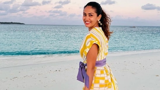 Mira Rajput on one of her vacations.&nbsp;